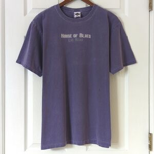 House of Blues 90's Vintage Las Vegas Short Sleeve Crewneck T-shirt Purple M